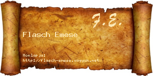 Flasch Emese névjegykártya